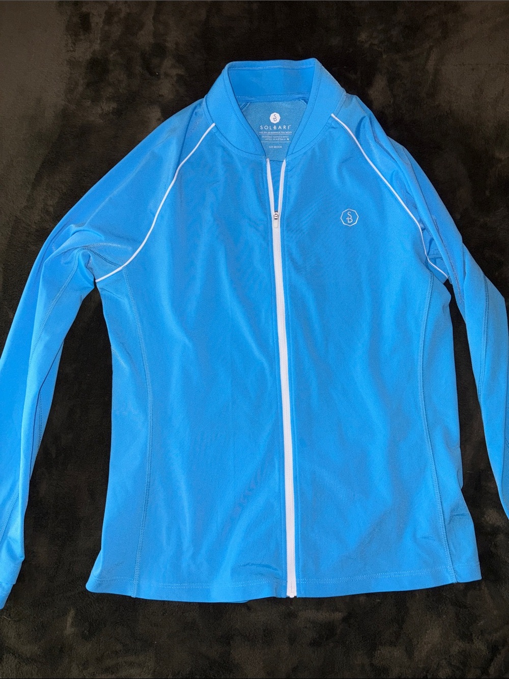 Solbari Women's Sky Blue Zip Jacket